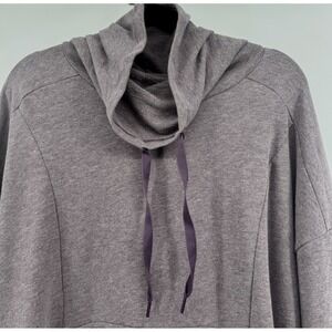 Columbia Women's Cowl Neck Pullover Sweater Purple Size 1X Cozy Thumbholes